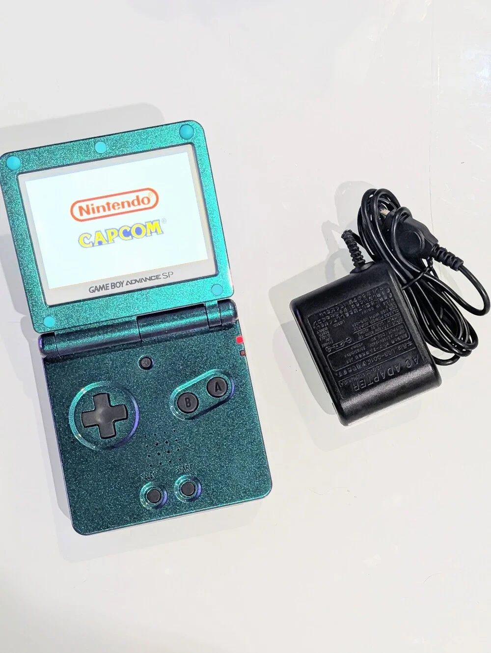 Metallic Green Purple Nintendo Game Boy Advance SP GBA SP System w v5 IPS Screen
